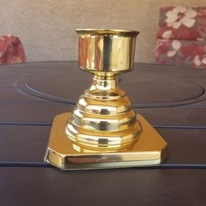Baldwin Vintage  Solid Brass Candleholder in Excellent Condition